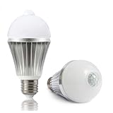 Rextin E27 Motion Sensor PIR Infrared Energy saving LED Light Bulb Lamp 5W 85V-240V