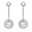 Earrings With 0.55ctw Genuine Clean Diamonds Crafted in 18K White Gold. Total item weight 5.1g Length 30mm