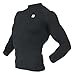 Coovy Sports Rash Guard Swim Shirt Skin Base Layer Heat Long Sleeve UPF 50+