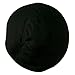 Big Size Ladies Linen Wide Brim Hat - Black (For Big Head)
