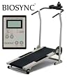 Biosync Foldable Manual Treadmill w/ 3 position incline, Exercise Computer & Water Bottle