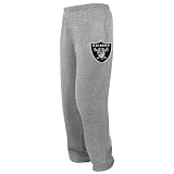 Oakland Raiders Youth Touchdown Grey Fleece Pants