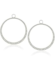KC Designs "Charmed Life" Diamond 14k White Gold Circle Ear Charm, Large