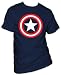 Search : MARVEL -- CLASSIC CAPTAIN AMERICA SHIELD ON NAVY -- MENS TEE