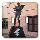 Jos Fauxtographee Realistic - Embassy Theatre Statue Home of Rocky Horror Picture Show in Hamilton, New Zealand - Light Switch Covers - double toggle switch