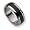 Stainless Steel and Carbon Fiber 8mm Polished Band - size 6