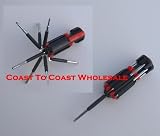 8 in 1 Tool Screwdriver LED Light AAA Batteries, Car Truck Sports, Home