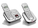 BT Studio 4500 DECT Cordless Telephone Twin Pack with Answer Machine - Silver/ Dark Grey