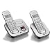 BT Studio 4500 DECT Cordless Telephone Twin Pack with Answer Machine - Silver/ Dark Grey