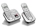 BT Studio 4500 DECT Cordless Telephone Twin Pack with Answer Machine - Silver/ Dark Grey