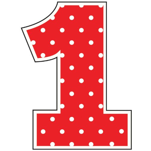 Ladybug Fancy 1st Birthday Cake Candle