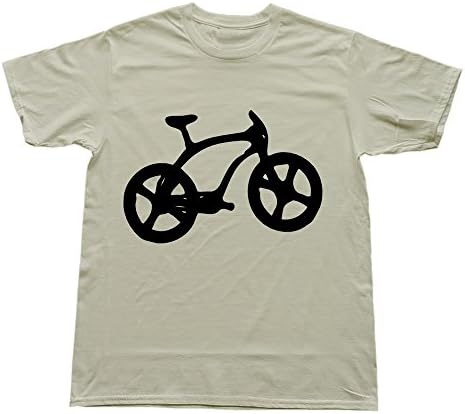 HUASH Vintage Men Bicycle Silhouette T-Shirt Size XXL Natural