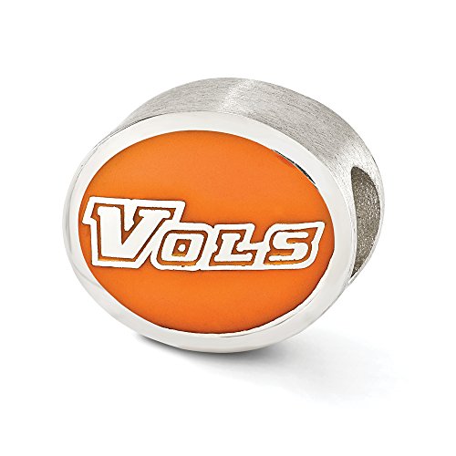 University of Tennessee Collegiate Charm in Sterling Silver & Enamel