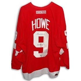 Buy Gordie Howe signed Detroit Redwings CCM Red Jersey Mr Hockey