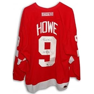 Buy Gordie Howe Autographed Hand Signed Detroit Redwings CCM Red Jersey Mr Hockey