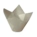 Packnwood "Tulips" White Silicone-Coated Baking Cup, 5.9" Height x 1.9" Height (10 Packs of 100)
