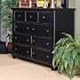 Kush Furniture Montana 9 Drawer Mule Chest in Ebony Black Finish