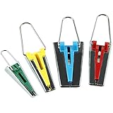 CoBean Set of 4 Size Fabric Bias Tape Maker Tool 6mm 12mm 18mm 25mm Sewing Quilting