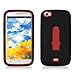 Aimo Wireless Progressive Guerilla Armor Case with Built-in Kickstand for BLU Life View L110a - Retail Packaging - Red/Black