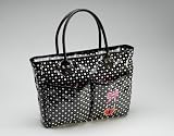 Jett's Designer Black Polka Dot Diaper Bag