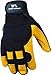Men's Winter Work Gloves, Insulated Deerskin, 60-gram Insulation, Ultra Comfort, Large (Wells Lamont 3211L),Black