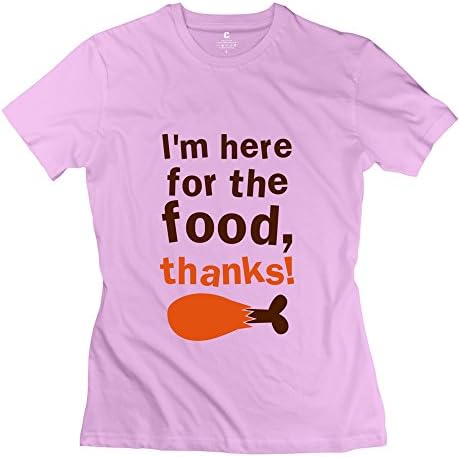 Cute Im FOOD Thanks Thanksgiving Funny Women's T Shirt Pink Size S