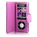 IPOD NANO 5 5G 5th GENERATION WALLET CASE - HOT PINK FOR 8GB AND 16GB PART OF THE QUBITS ACCESSORIES RANGE