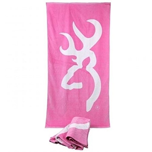 Officially Licensed Pink Browning Buckmark Beach Towel by SPG