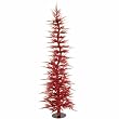 Whimsical Red Laser Artificial Christmas Tree 5'