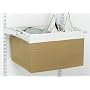 Rubbermaid 3F10 Configurations Natural Canvas Large Sliding Basket, Khaki and White
