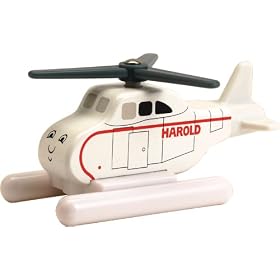 Thomas and Friends Wooden Railway - Harold with Retractable Pull by Learning Curve