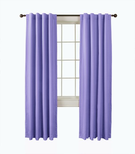 firefend Kids Thermal Back Tab Drapery, 50-Inch by 63-Inch, Lilac