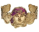 Girl with Turban Bracelet - Pewter - 2.5'' Diameter