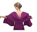 Stola, Schal für Abendkleid, Farbe purple, Damask, ca. 45 x 180 cm