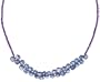 Gold-Filled Faceted Amethyst and Faceted Tanzanite Beaded Necklace, 17"