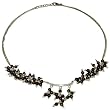 Handmade Necklace Sterling Silver Garnet Gemstone 17 inches (gnklcs312nklc)