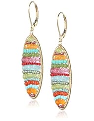 Dana Kellin Lively Multi-Colored Gemstone Oval Earrings