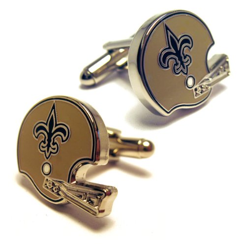 New Orleans Saints NFL Retro Helmet Throw Back Cufflinks Cuff Links