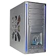 10-Bay ATX Window Case with LEDs and 400-Watt Power Supply (Silver)