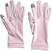 Coolibar UPF 50+ Unisex UV Gloves - Sun Protective (Medium- Dusty Mauve)