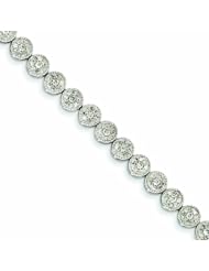 Genuine 14K White Gold White Gold Diamond Bracelet 8 Grams Of Gold 100% Satisfaction Guaranteed.