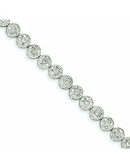 2.1 Carat 14K White Gold Diamond Bracelet