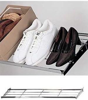 New Retails Chrome Adjustable Wire Shoe Shelf 14"W x 47½"L