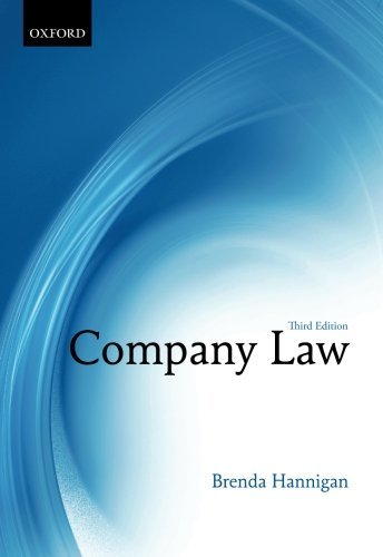 Company Law by Brenda Hannigan (19-Jul-2012) Paperback