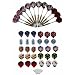 12 Dartpfeile mit Aluschaft ca. 17g + 100 Spitzen und 30 Flys