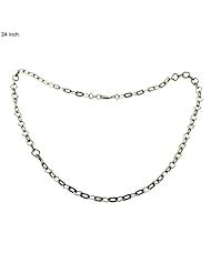 24Inch Sterling Silver Chain Necklace Fashion Casual Jewelry
