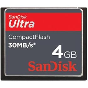 SanDisk 4GB Ultra II CompactFlash Card - 4 GB (Catalog Category: MEMORY- COMPACT FLASH)