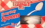 24 ct. HEAVY DUTY PLASTIC SPOONS - CASE PACK OF 24