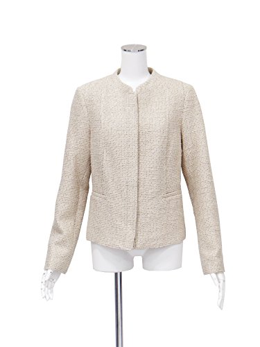 カルバンクライン ベージュ スタンドカラー 長袖ジャケット L