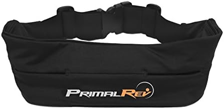 PrimalRev Runner Waist Pack - Best Running and Exercise belt, Fits iPhone 6 Plus and Android Smartphones. Perfect for Men and Women, Stylish Comfortable, Adjustable One-size Fits All Design